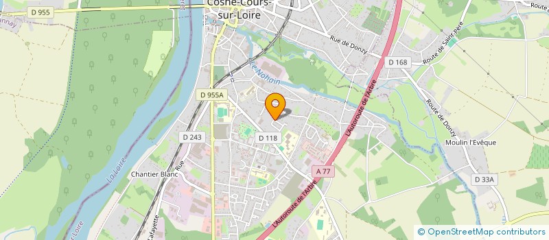 localisation de l'entreprise MONSIEUR AXEL PETILLOT à COSNE-COURS-SUR-LOIRE