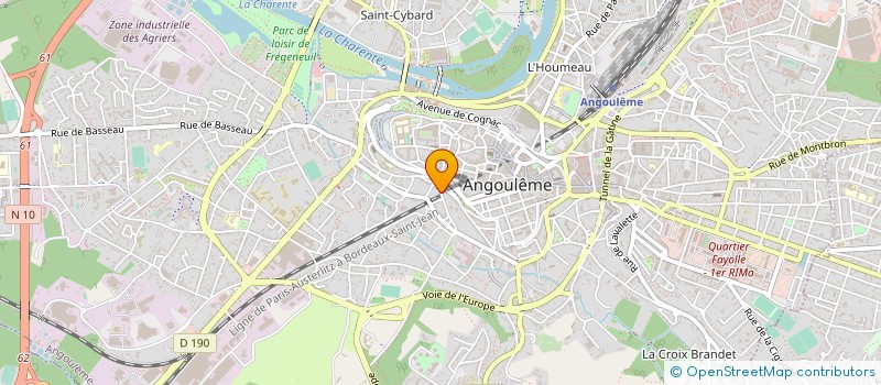 localisation de l'entreprise MONSIEUR AXEL PETIT à ANGOULEME