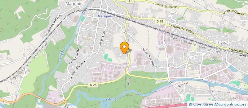 localisation de l'entreprise MONSIEUR AXEL PINARD  MARIGNIER