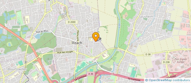 localisation de l'entreprise MONSIEUR AXEL PIOU  ILLZACH