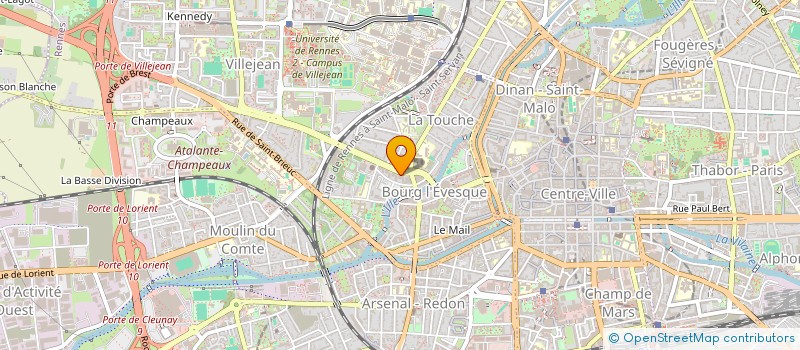 localisation de l'entreprise MONSIEUR AXEL POIRIER  RENNES