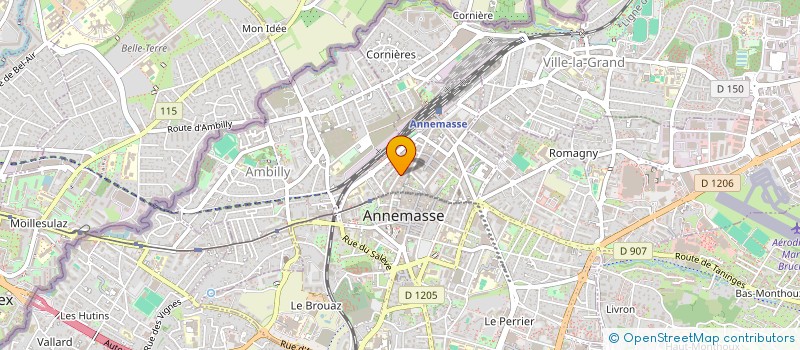 localisation de l'entreprise MONSIEUR AXEL POJAGHI  ANNEMASSE