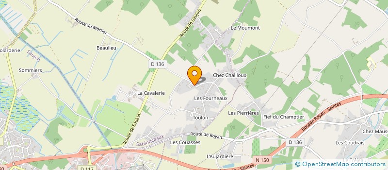 localisation de l'entreprise MONSIEUR AXEL POUSSE  SABLONCEAUX