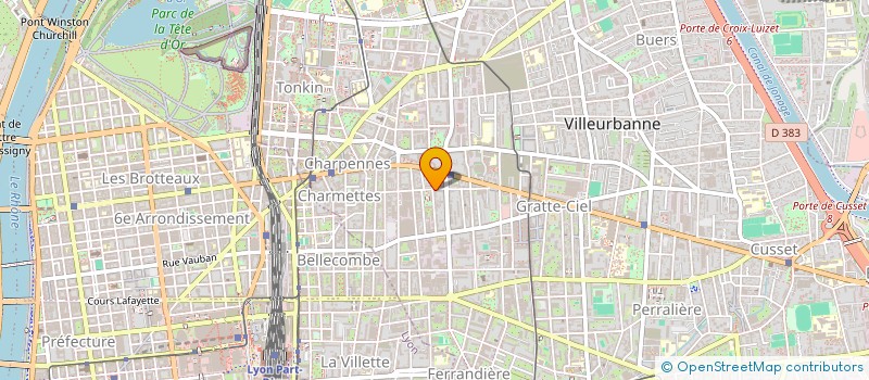 localisation de l'entreprise MONSIEUR AXEL PRADIER  VILLEURBANNE