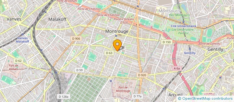 localisation de l'entreprise MONSIEUR AXEL PRUVOST  MONTROUGE