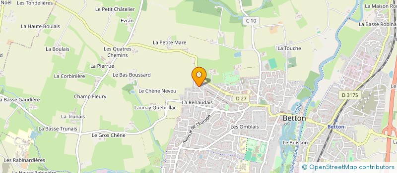 localisation de l'entreprise MONSIEUR AXEL RAGOT  BETTON