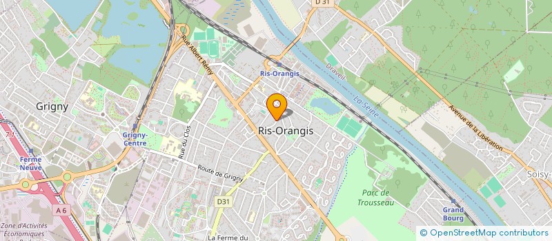 localisation de l'entreprise MONSIEUR AXEL RAPHALTE  RIS-ORANGIS