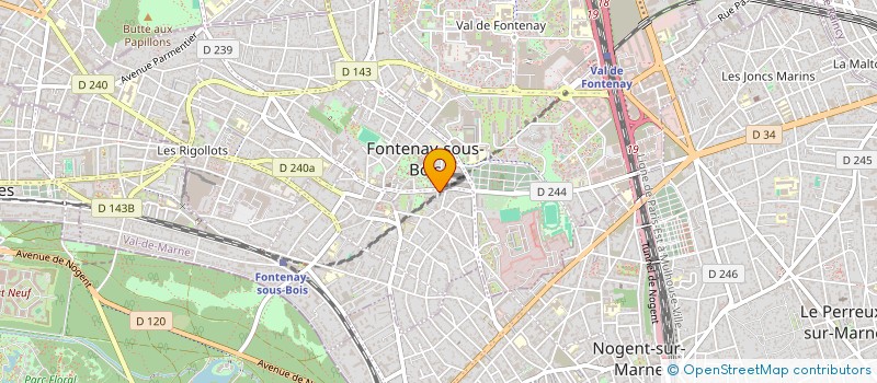 localisation de l'entreprise MONSIEUR AXEL REINIE  FONTENAY-SOUS-BOIS