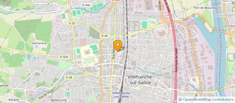 localisation de l'entreprise MONSIEUR AXEL REOCREUX à VILLEFRANCHE-SUR-SAONE