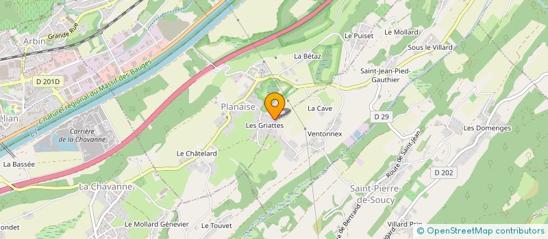 localisation de l'entreprise MONSIEUR AXEL RHODES  PLANAISE