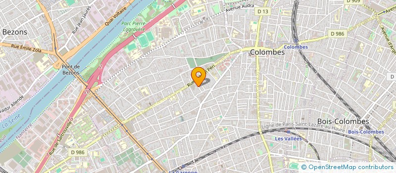 localisation de l'entreprise MONSIEUR AXEL ROLLAND-GOSSELIN  COLOMBES