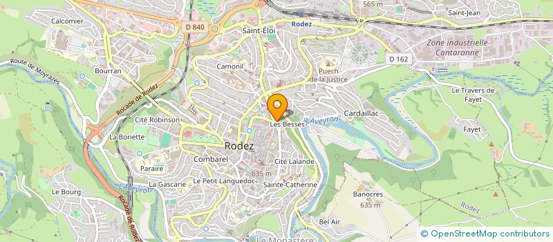 localisation de l'entreprise MONSIEUR AXEL RUFFIE à RODEZ