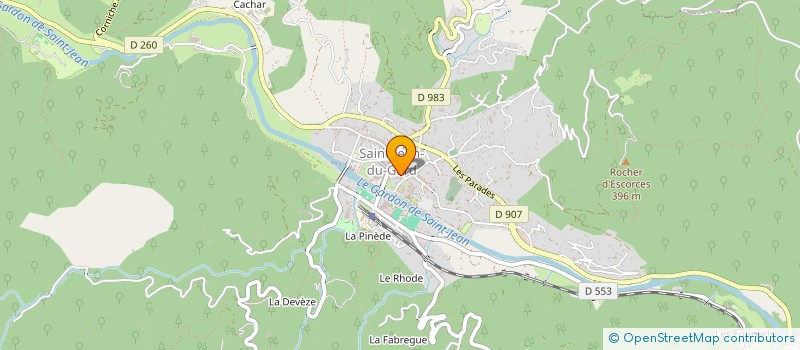 localisation de l'entreprise MONSIEUR AXEL RUVINI  SAINT-JEAN-DU-GARD