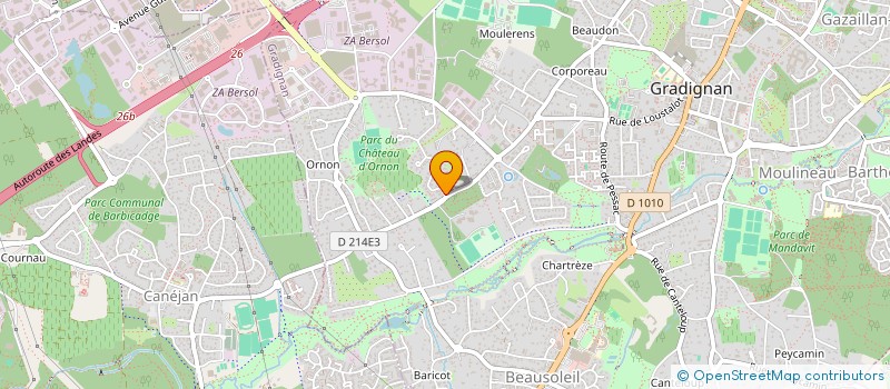 localisation de l'entreprise MONSIEUR AXEL SCHMITT  GRADIGNAN