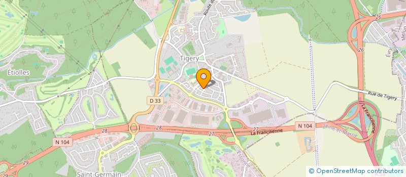 localisation de l'entreprise MONSIEUR AXEL SERVAIS  TIGERY