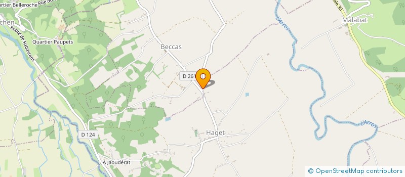 localisation de l'entreprise MONSIEUR AXEL SOURON  LABATUT-RIVIERE