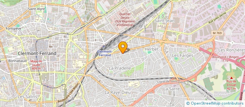 localisation de l'entreprise MONSIEUR AXEL THALGOTT  CLERMONT-FERRAND