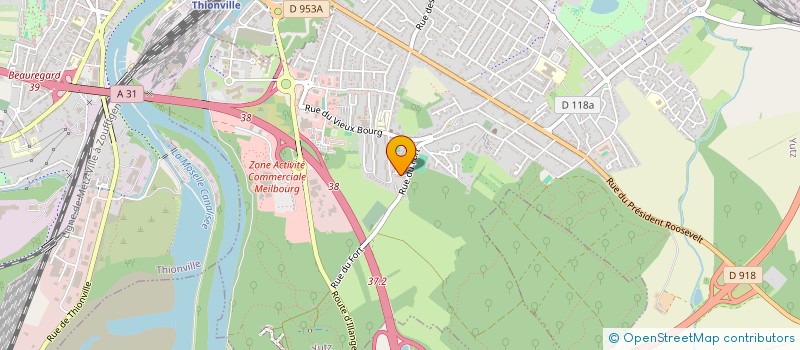 localisation de l'entreprise MONSIEUR AXEL THELEN  MOYEUVRE-GRANDE