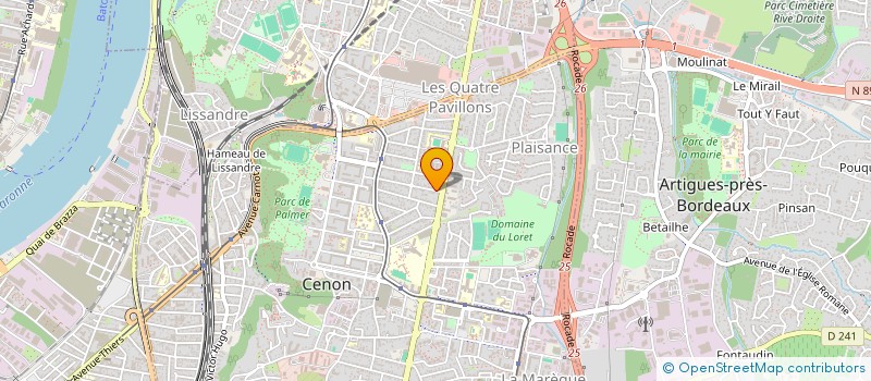 localisation de l'entreprise MONSIEUR AXEL THIBAUT  PESSAC