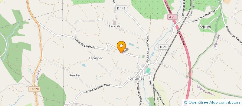 localisation de l'entreprise MONSIEUR AXEL THOURON  FONTANES