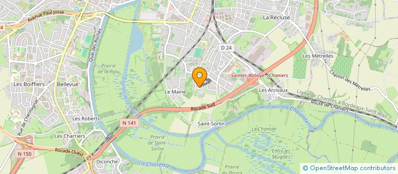 localisation de l'entreprise MONSIEUR AXEL TIRAND  SAINTES