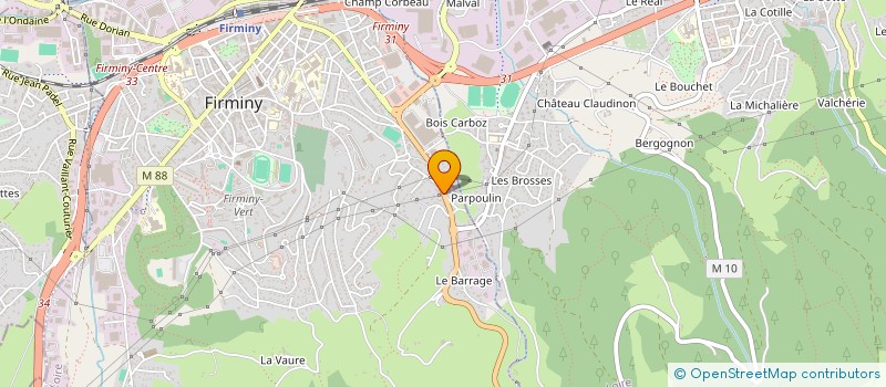 localisation de l'entreprise MONSIEUR AXEL TONSO  FIRMINY