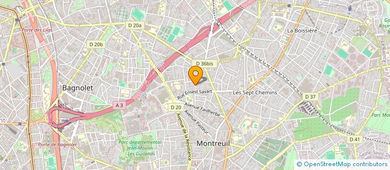 localisation de l'entreprise MONSIEUR AXEL TRAN à MONTREUIL