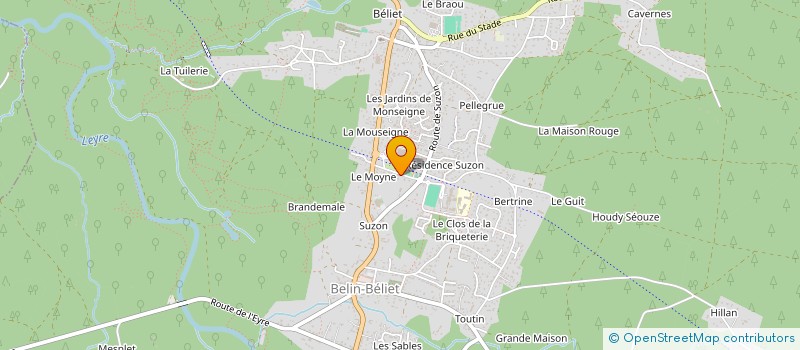 localisation de l'entreprise MONSIEUR AXEL TRAULLE  BELIN-BELIET