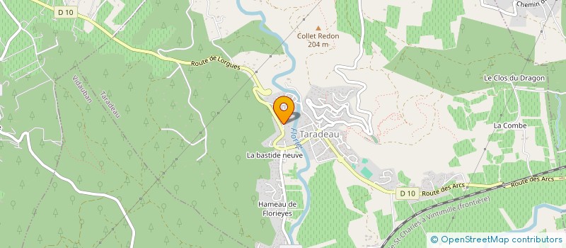 localisation de l'entreprise MONSIEUR AXEL TRIQUENEAUX  TARADEAU