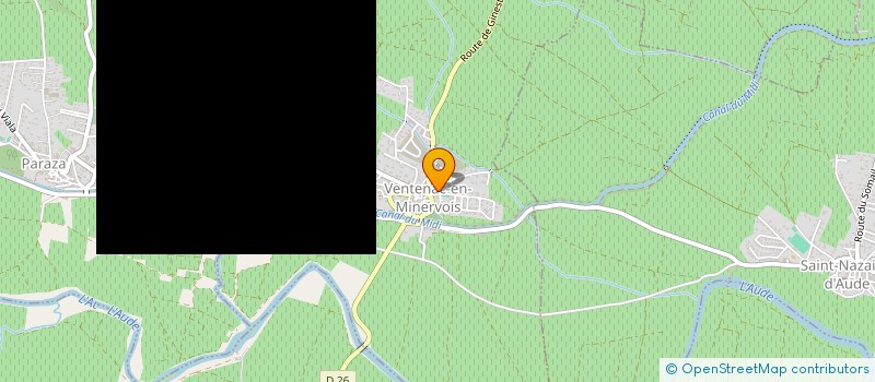 localisation de l'entreprise MONSIEUR AXEL URBAS  VENTENAC-EN-MINERVOIS