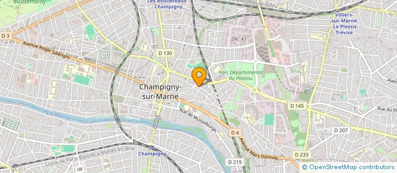 localisation de l'entreprise MONSIEUR AXEL VAGNARD à CHAMPIGNY-SUR-MARNE