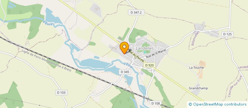 localisation de l'entreprise MONSIEUR AXEL VANDENBERGHE  LANDELLES