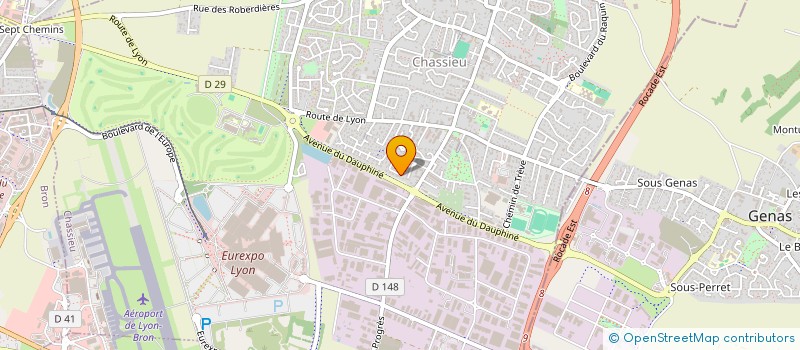 localisation de l'entreprise MONSIEUR AXEL VIENNET  CHASSIEU