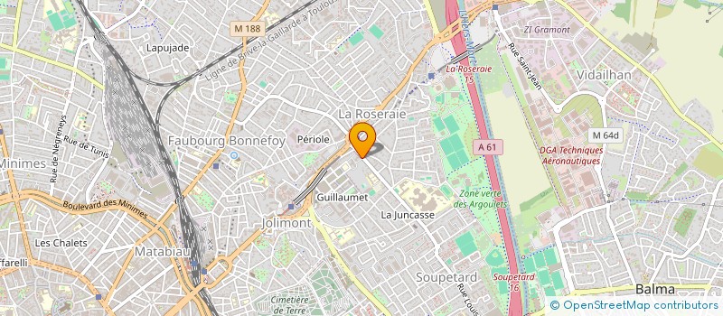 localisation de l'entreprise MONSIEUR AXEL WARIN à TOULOUSE