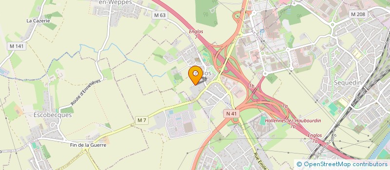 localisation de l'entreprise MONSIEUR AXEL WATTIEZ  ENGLOS