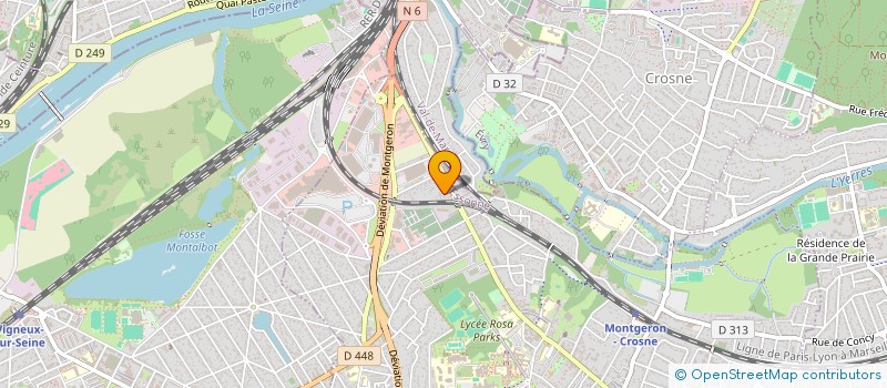 localisation de l'entreprise MONSIEUR AXEL ZOUNON  MONTGERON