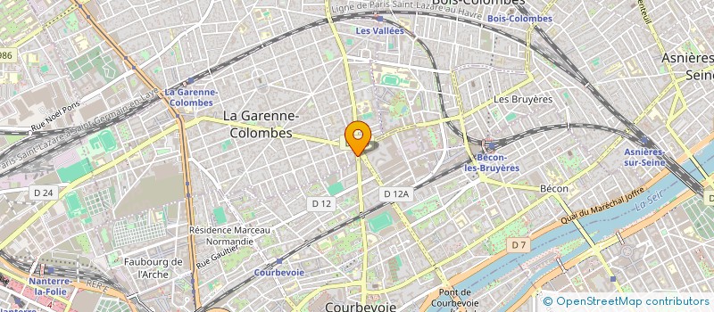 localisation de l'entreprise MONSIEUR AYA DELLAGI  LA GARENNE-COLOMBES