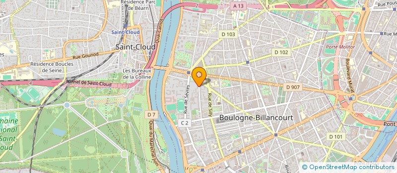 localisation de l'entreprise MONSIEUR AYATOLLAH GATERSI  BOULOGNE-BILLANCOURT