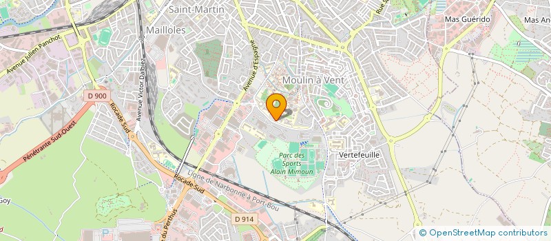 localisation de l'entreprise MONSIEUR AYAYI AYITE  PERPIGNAN