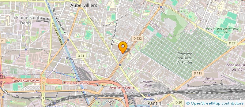 localisation de l'entreprise MONSIEUR AYDIN BAYRAKTAR à AUBERVILLIERS