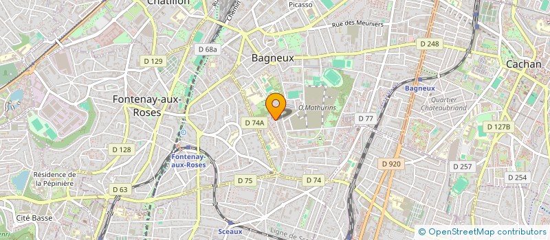 localisation de l'entreprise MONSIEUR AYED CHAFIK à BAGNEUX
