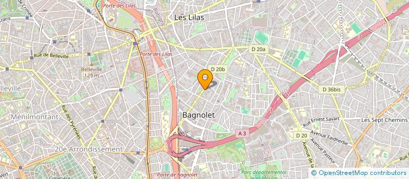 localisation de l'entreprise MONSIEUR AYED ZAROUI à BAGNOLET