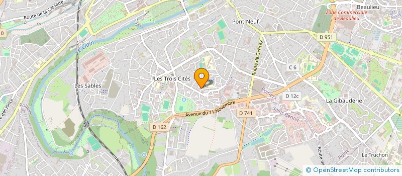 localisation de l'entreprise MONSIEUR AYHAM KOMAN  POITIERS