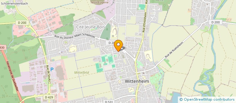 localisation de l'entreprise MONSIEUR AYHAN CANDAN  WITTENHEIM