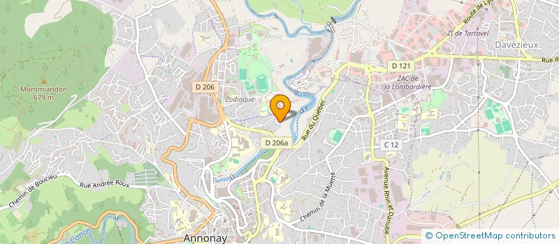 localisation de l'entreprise MONSIEUR AYHAN CHABANOV  ANNONAY