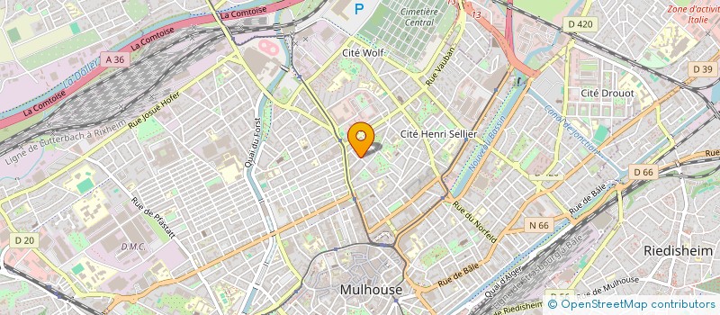 localisation de l'entreprise MONSIEUR AYHAN ERDEN à MULHOUSE