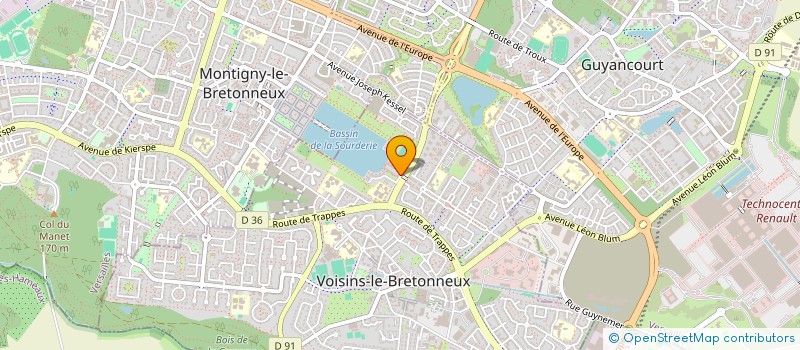 localisation de l'entreprise MONSIEUR AYLAN HAMADOU  VOISINS-LE-BRETONNEUX