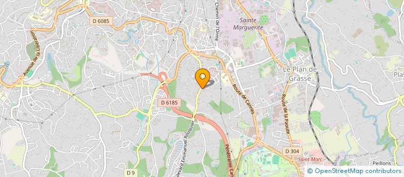 localisation de l'entreprise MONSIEUR AYMAN BAHRI  GRASSE