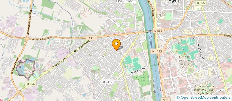 localisation de l'entreprise MONSIEUR AYMAN BEN ZOUBA  LE PASSAGE