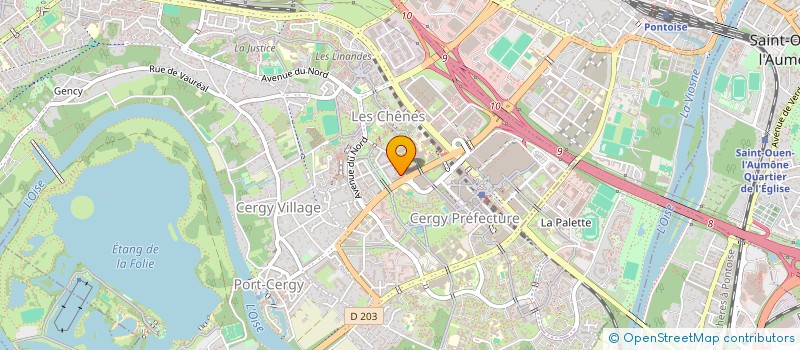 localisation de l'entreprise MONSIEUR AYMAN ELAMRANI  CERGY